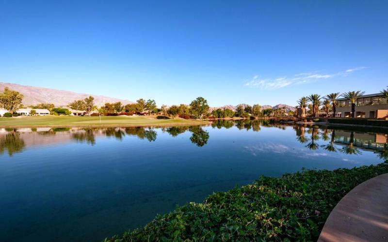 Trilogy back of Clubhouse w pond