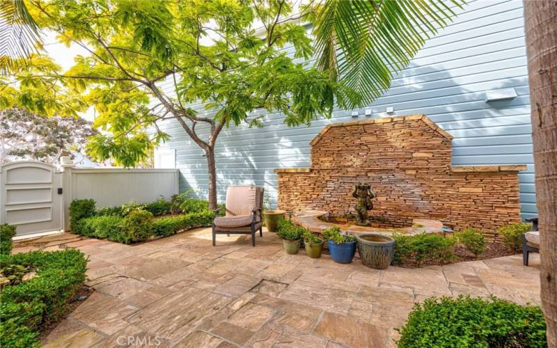 Private courtyard and fountain