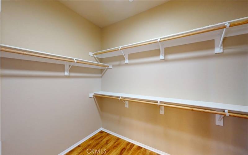 Primary walk-in closet