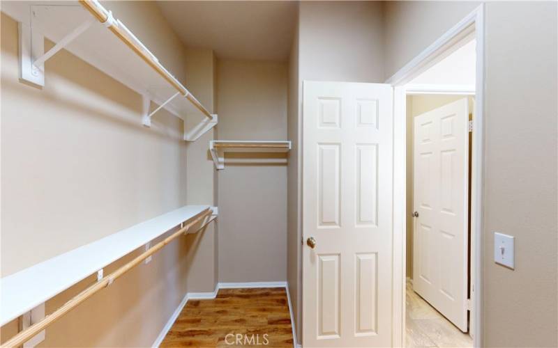 Primary walk in closet