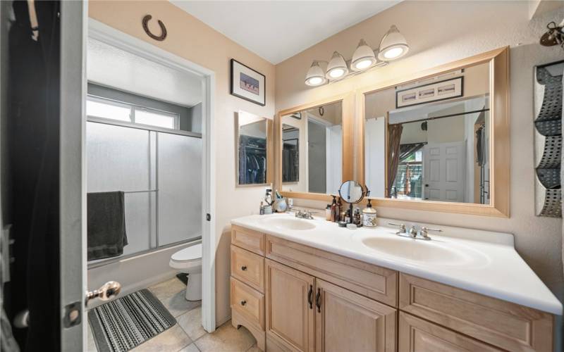 Primary Bathroom With Double Sinks