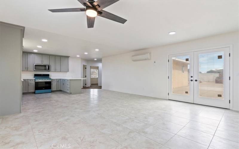 French doors off Kitchen