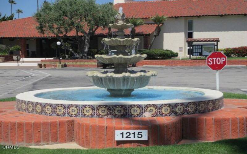 Fountain in front