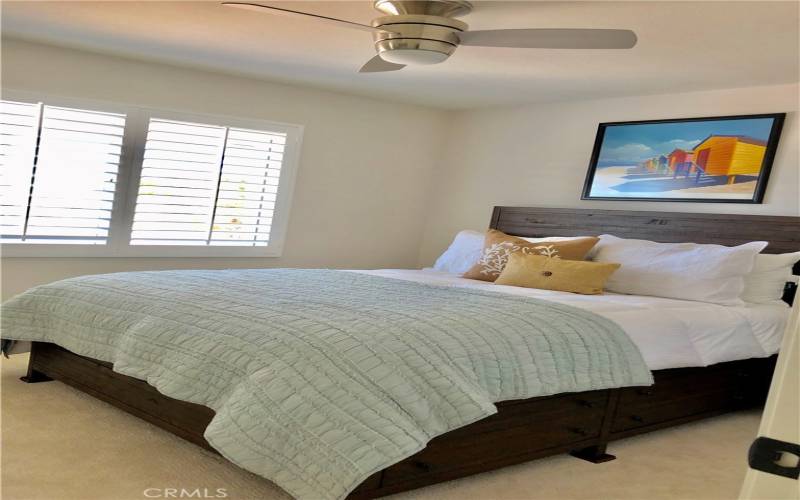 Bedroom 2 downstairs with ocean view! Flat screen TV in every room!