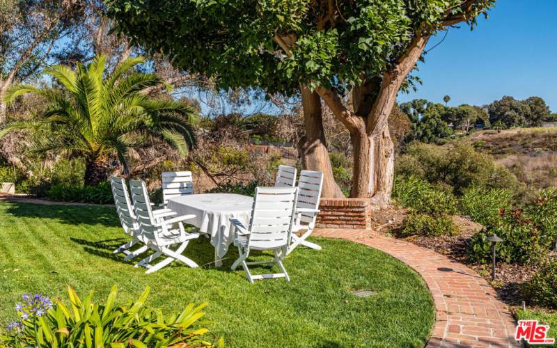 Picnic areas throughout the property.