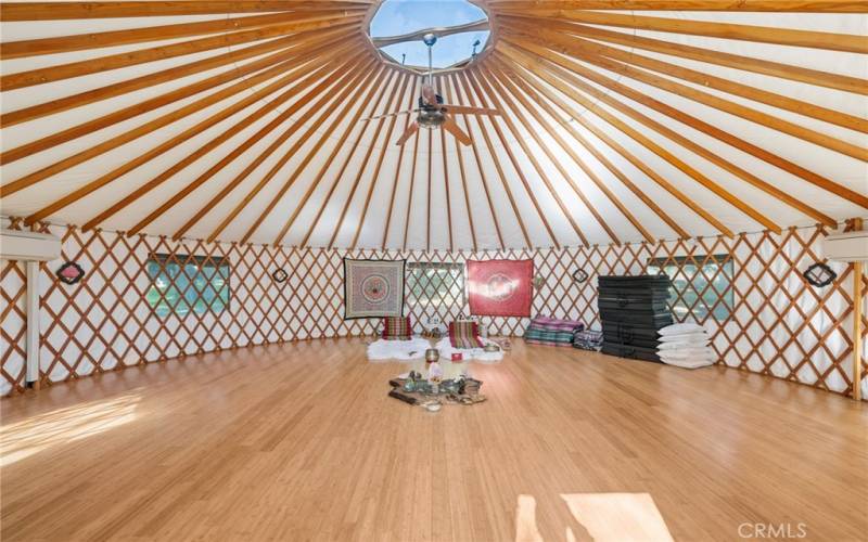 Yurt interior