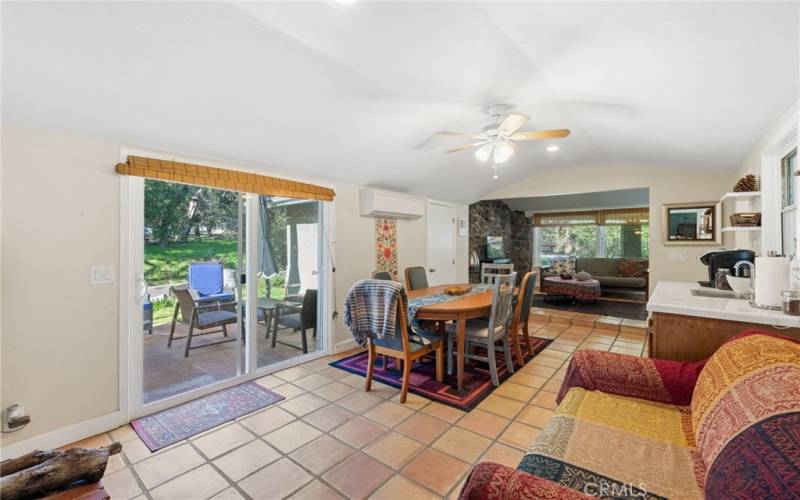 Dining area/ side porch