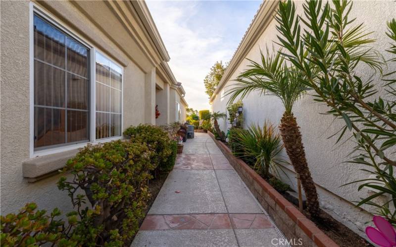 Walk way to the front door