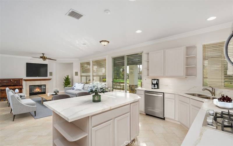 Kitchen & Family Room.