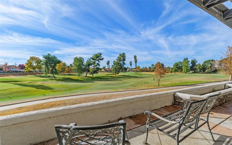 View from backyard patio.