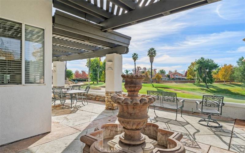 Fountain on the Backyard Patio.