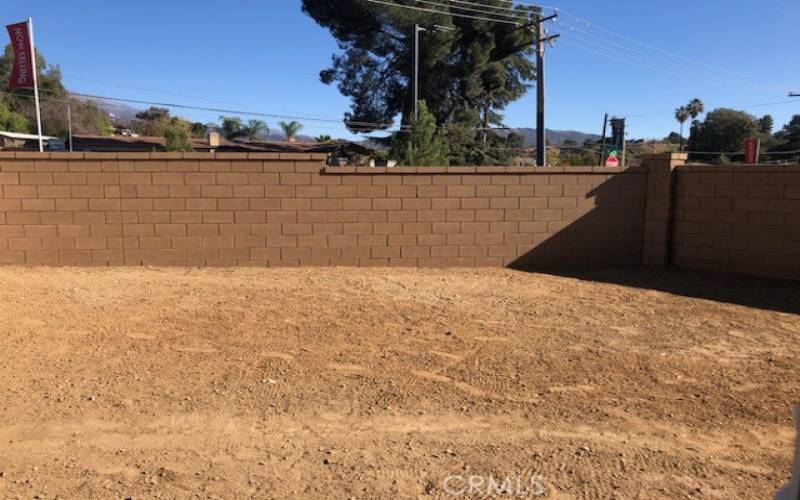 Deeper corner Lot with mountain views Block wall in rear and the side