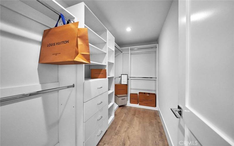 Master Walk-in Closet with organizer