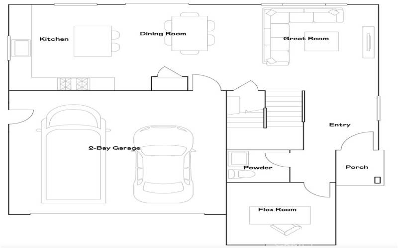 Residence 1 - Level 1 Floorplan