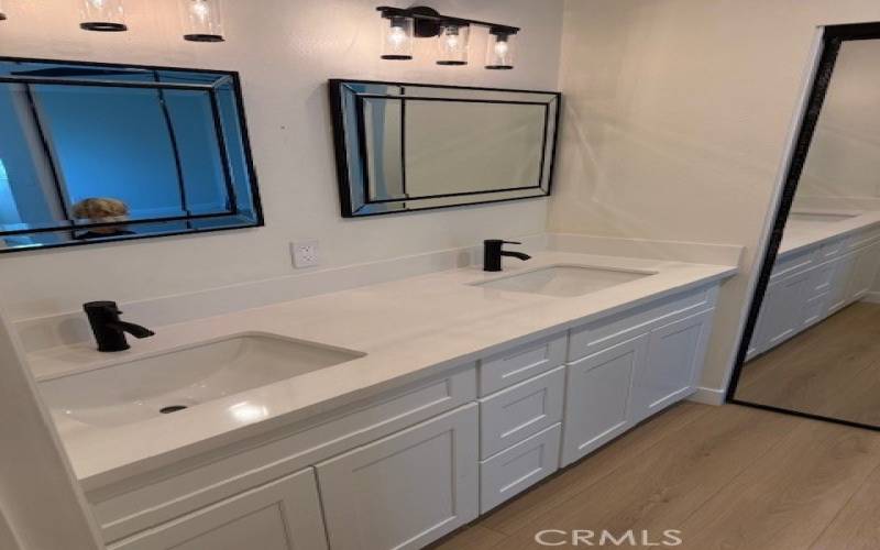 Primary suite double vanity