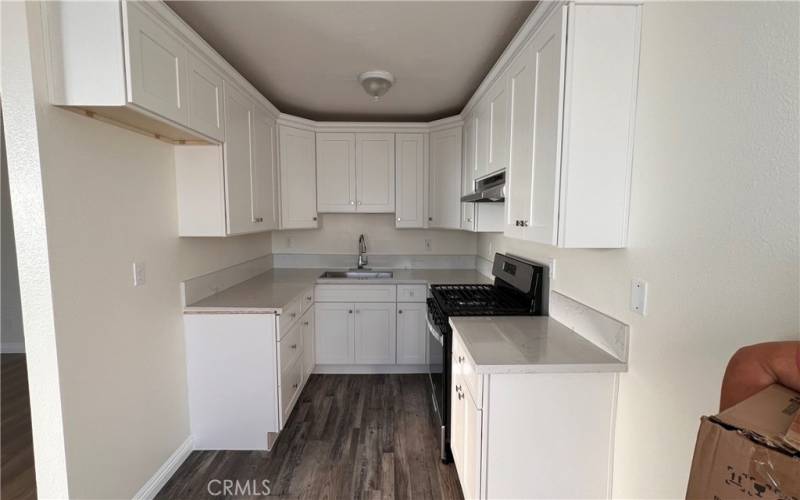 Kitchen with new fridge