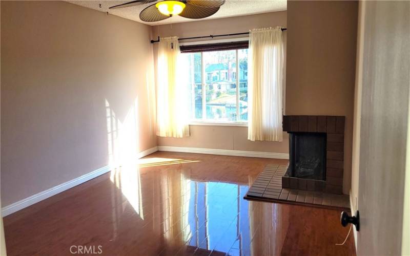 Master bedroom with fireplace