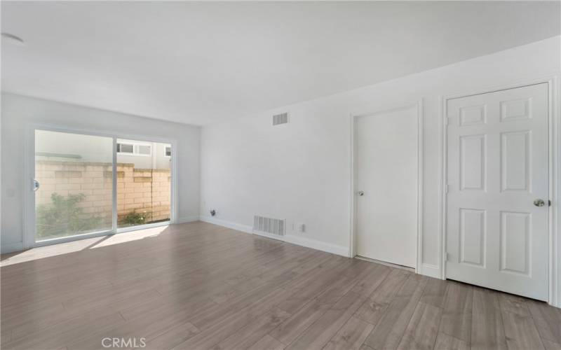 Family room, access to the garage and the coat closet