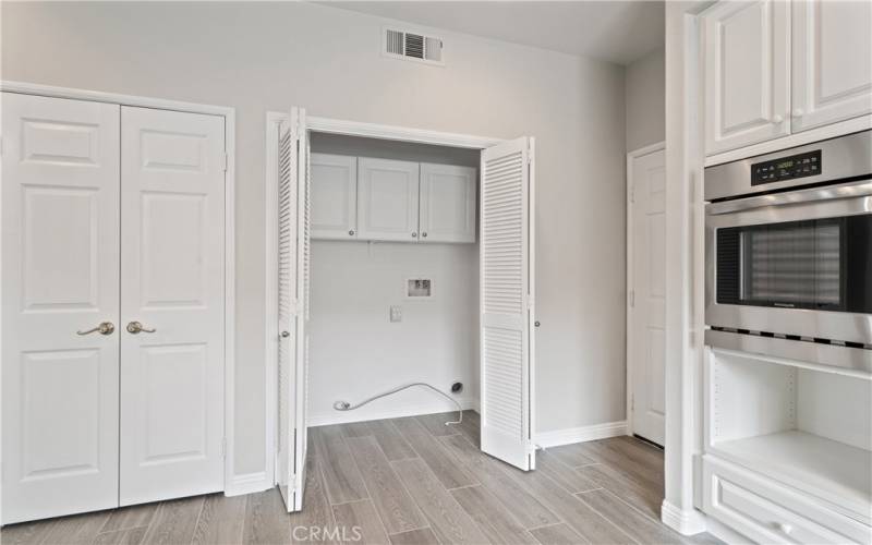 Laundry room inside the kitchen