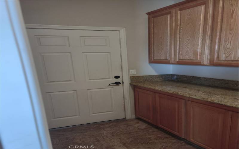 Laundry folding area