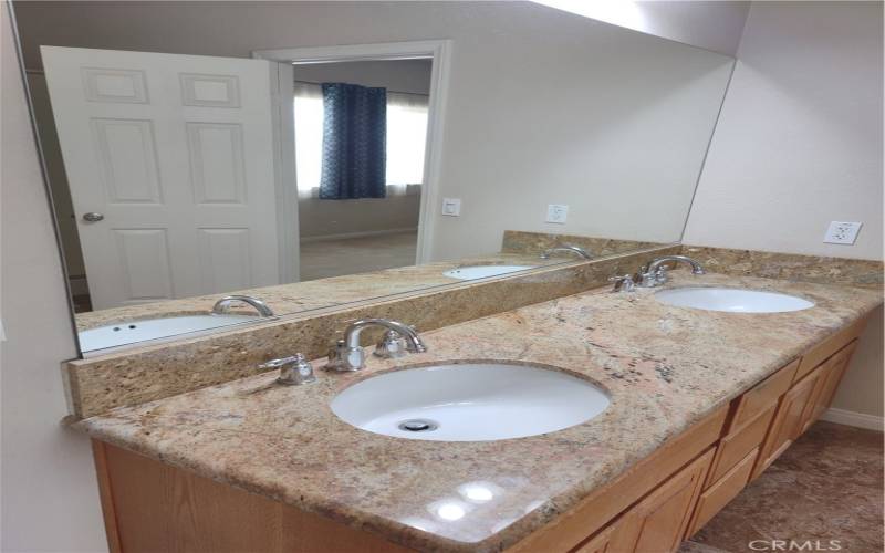 Master bath double sinks