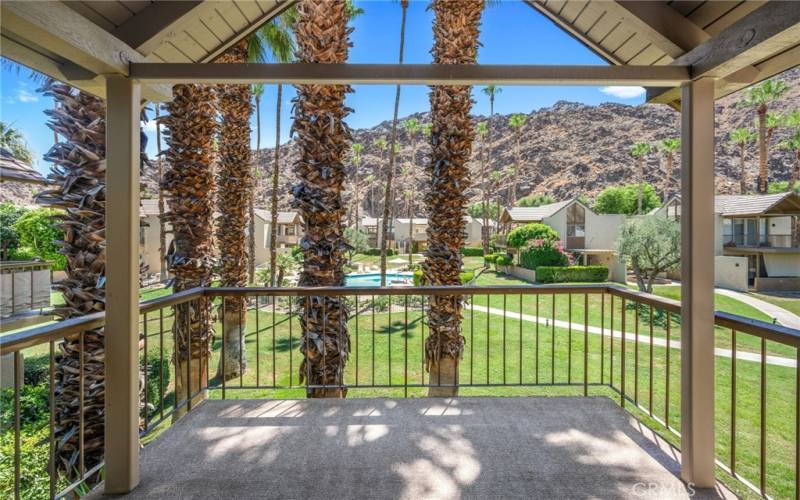 Balcony with views