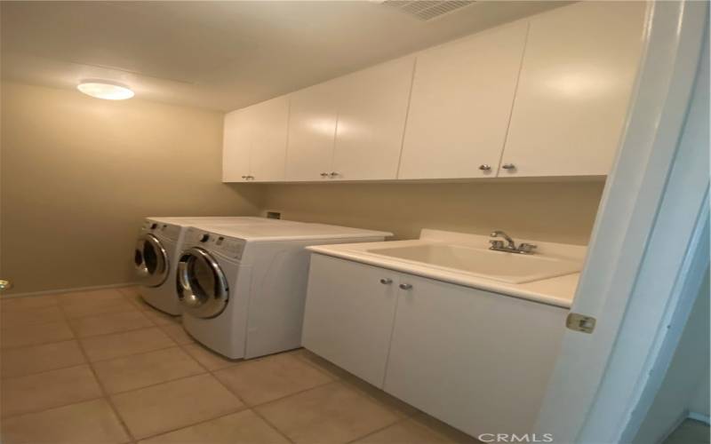 Upstairs laundry room