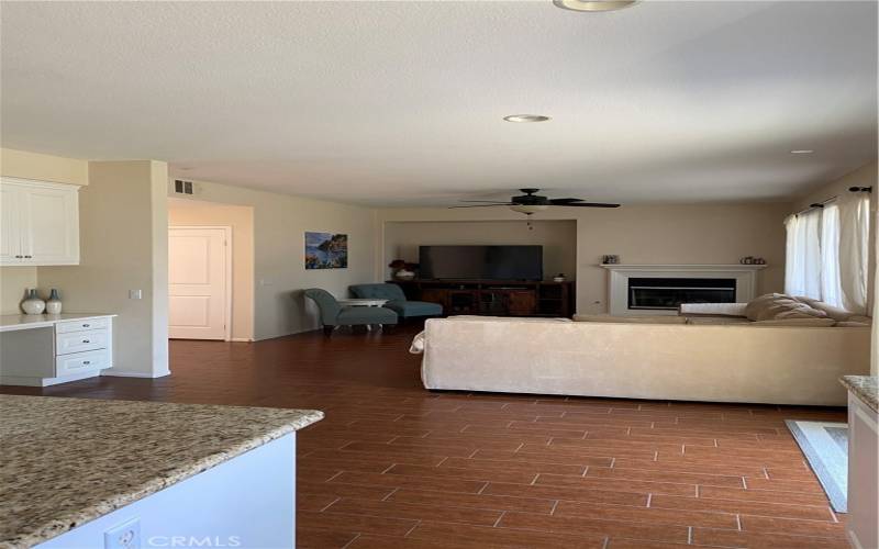 Kitchen view of family room