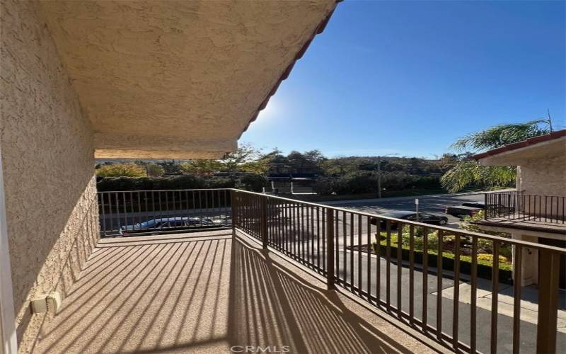 Balcony off the living room