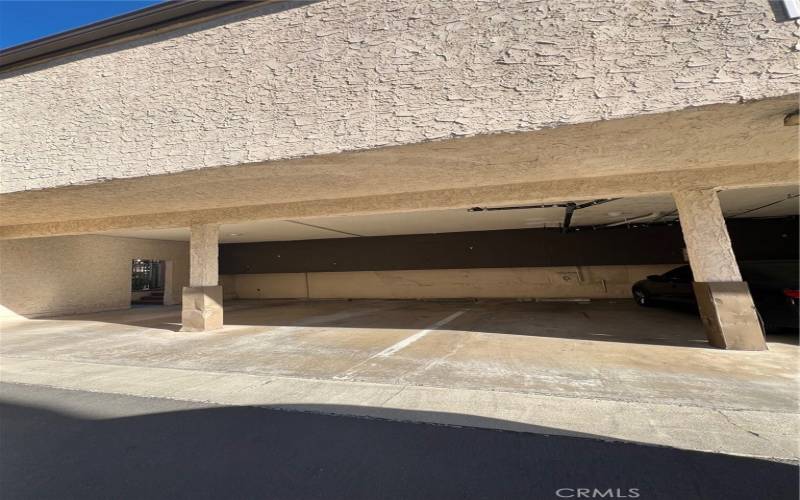  Two car side by side parking with a huge storage cabinets