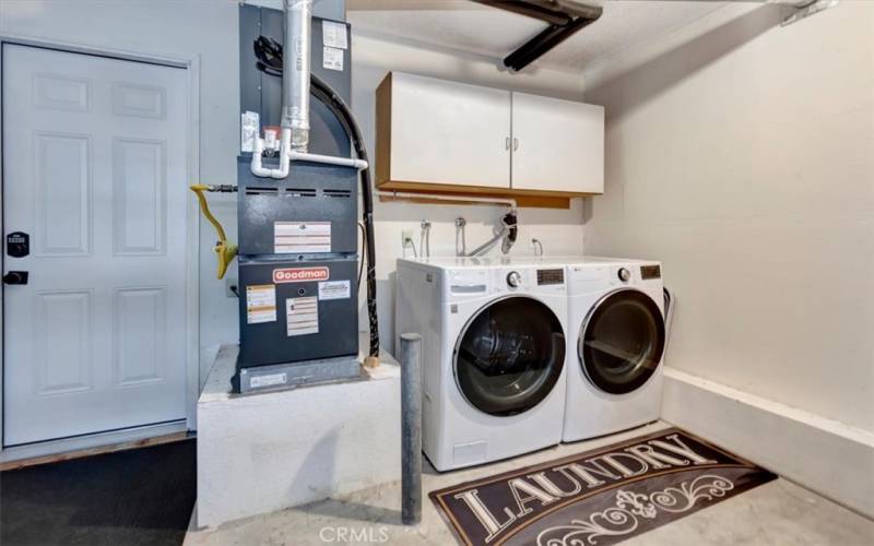 LAUNDRY IN GARAGE