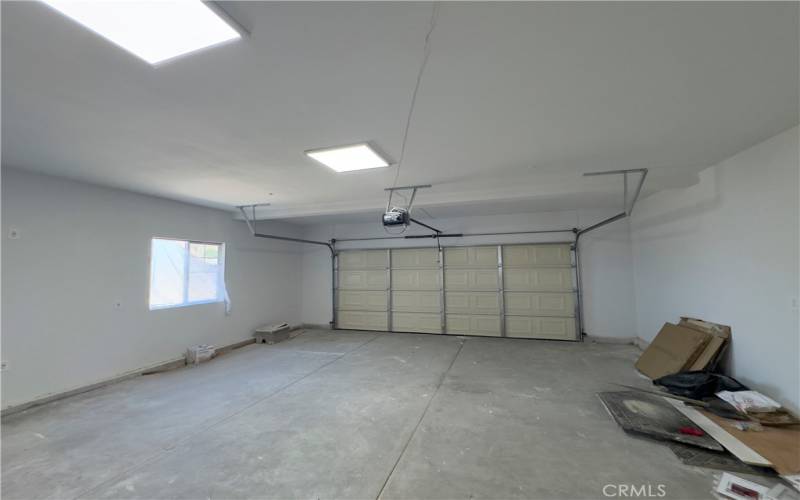 Two car attached garage.