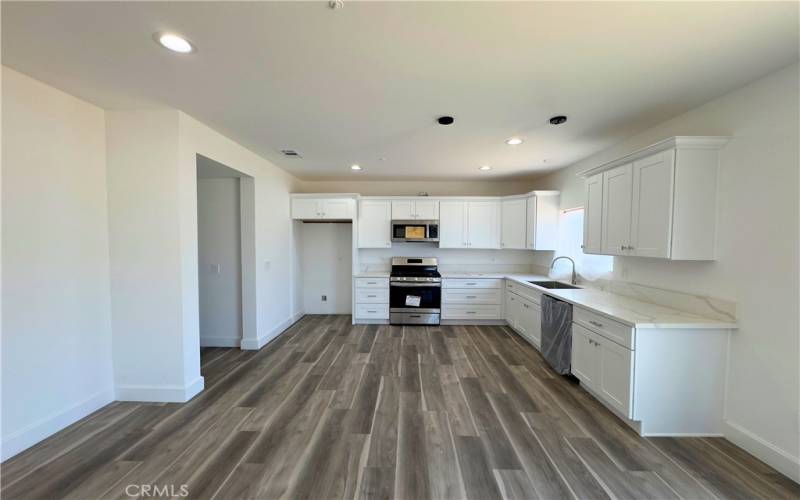 Spacious kitchen.