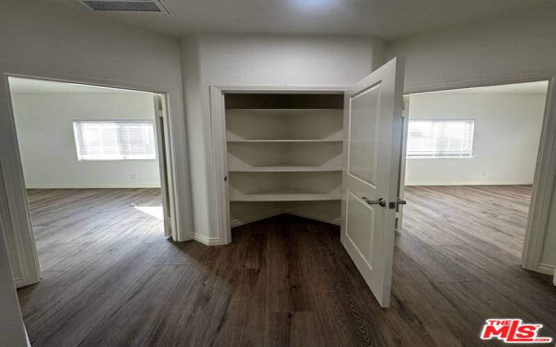 Linen Closet between Bedrooms 1 and 2