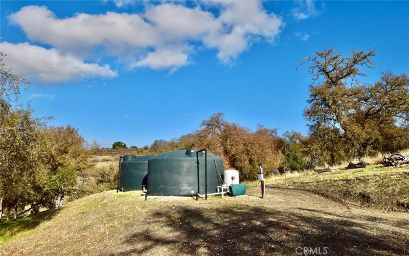 Two 5,000 Gallon Water Storage Tanks