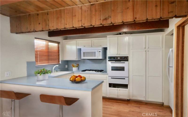 Main level - kitchen with virtual staging