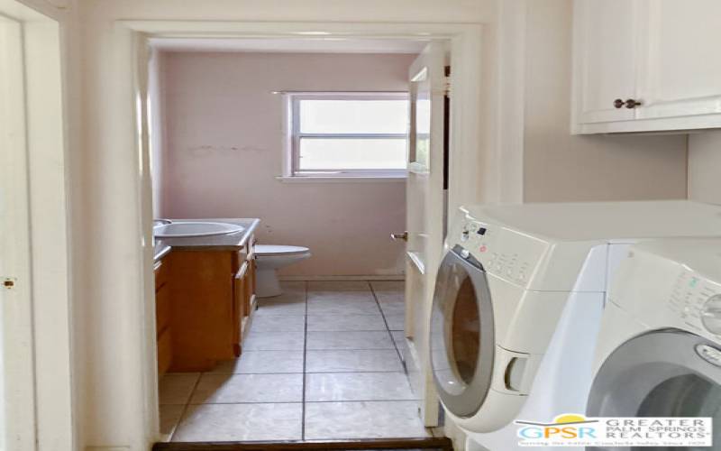 Inside Laundry room with units included