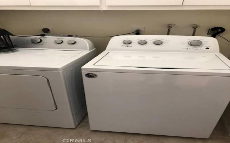 New Washer /Dryer inside the unit