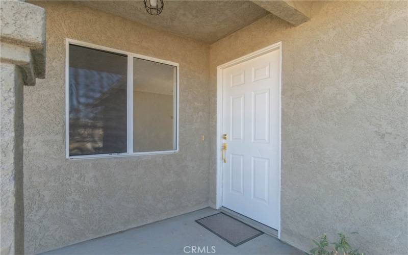 Inviting covered entryway