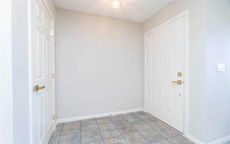 Entry with coat closet