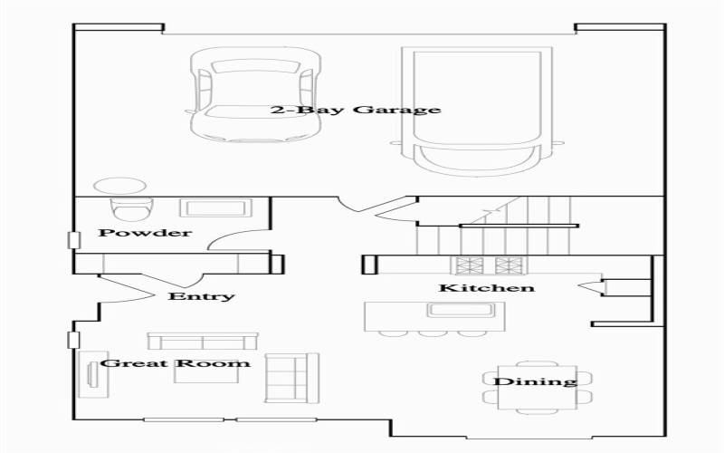 Residence 3 - Level 1 Floorplan