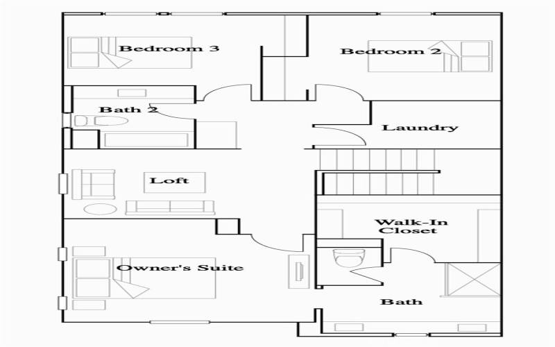 Residence 3 - Level 2 Floorplan