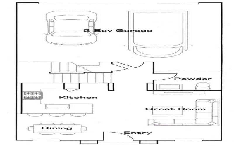 Residence 2 - Level 1 Floorplan