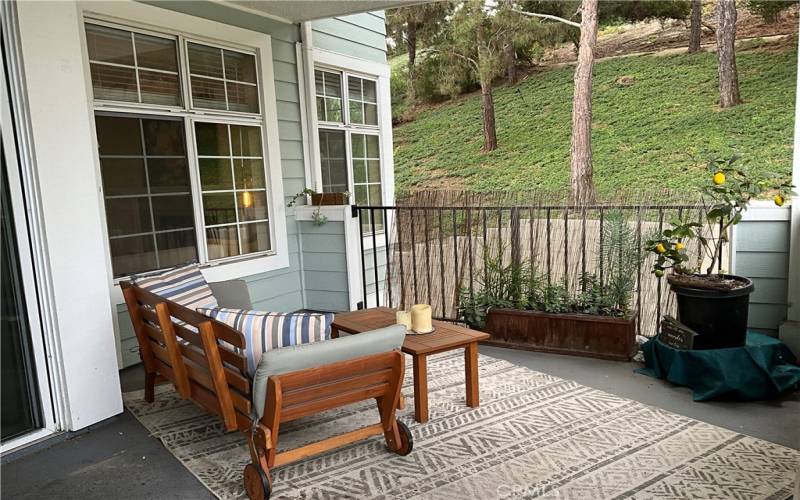 Patio sitting area