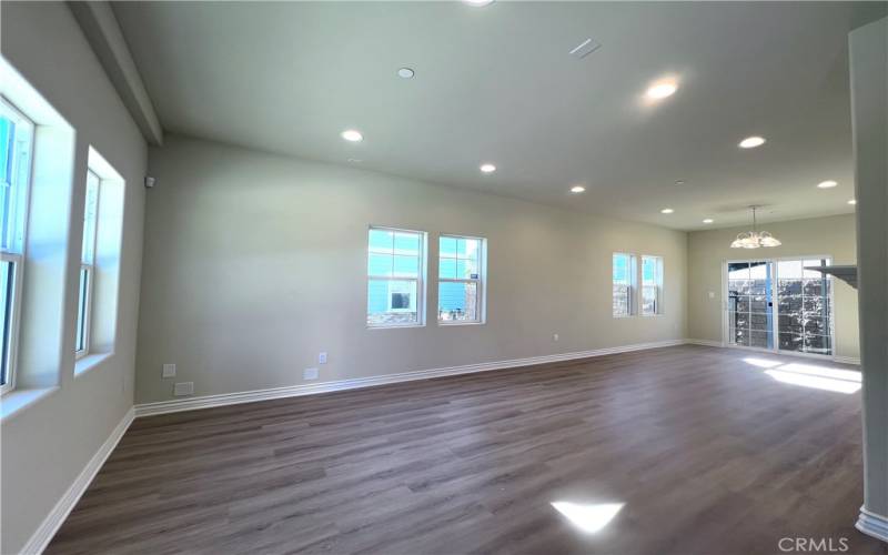 open space - living and dining room