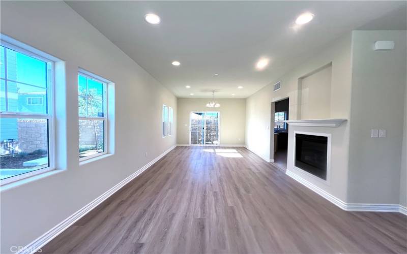 open space - living and dining room