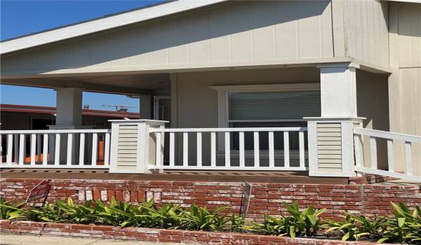 Front of home and Porch.