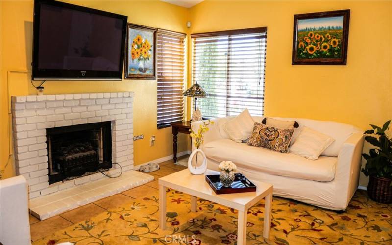 FIREPLACE IN LIVING ROOM