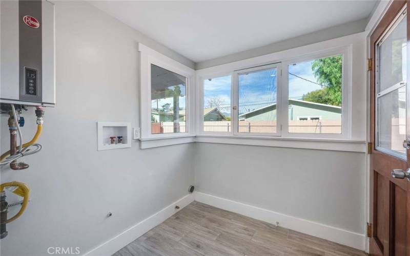 Laundry Room off of kitchen