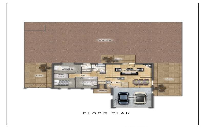 Virtually stage floorplan